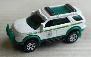 Matchbox Ford Explorer weiß/grün National Park Forest Ranger MBX SUV Auto Car - Picture 1 of 4