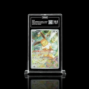 TAG 8.5 NM-MT+ Pokemon Eevee Prismatic Evolutions ETB Promo #173 2025 - Picture 1 of 2
