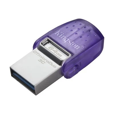 64GB Kingston DataTraveler microDuo 3C USB-A + USB-C Interfaces USB3.0 - Image 1 of 3