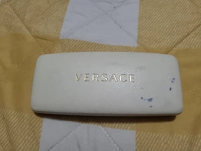 Versace Eye Wear Protective Case White Fair Condition - Image 1 of 4