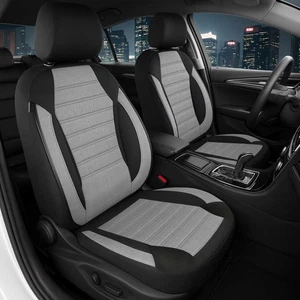 2x Fundas de asiento aptas para Opel Astra H desde 2004-2010 (negro-gris) | PRIME - Imagen 1 de 12