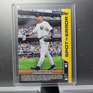 2011 Topps Opening Day Spot the Error #10 DEREK JETER Yankees NRMT - Picture 1 of 2
