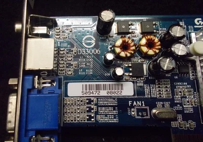 Nvidia Geforce FX 5200 Graphics Card AGP With 128MB RAM GV-N52L128TE #K-396-8 - Image 1 of 4