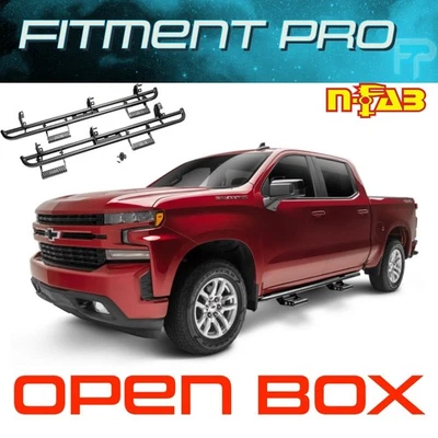 Sistema de escalones N-Fab RKR para 19+ Chevrolet Silverado GMC 1500 doble cabina C194RKRCCS4 Foto 1 de 4