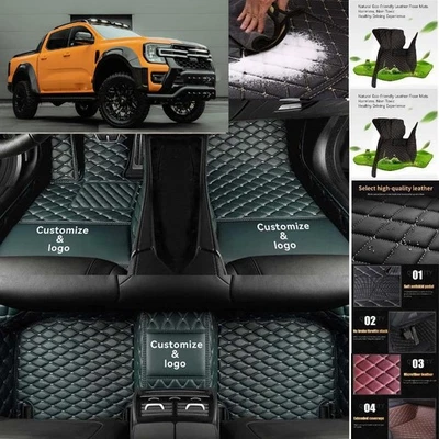 For Ford Ranger Car Floor Mats Luxury Waterproof Carpets Liners Interior Auto - Изображение 1 из 4