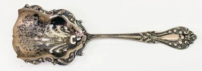 Antigua cuchara Watson de plata esterlina perforada con bayas mecánica Attleboro de colección Foto 1 de 4