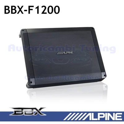 ALPINE BBX-F1200 Verstärker 4/3/2 Kanäle Klasse AB 600 Watt 2/4 Ohm 70 RMSx4 - Bild 1 von 4