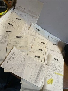 COACH RECEIPTS (16) From Early 1990’s From Coach & The Coach Store - Picture 1 of 8