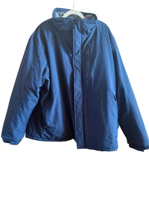 骆驼皇冠蓝色男式尺寸 XXXL(3X) 滑雪冬季夹克 * 无帽人造毛皮衬里 — 第 1/4 张图片