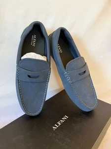 Alfani Herren Marco Slipper Penny Drive Schuhe Halbschuhe blau 9,5 M US Memory Foam - Bild 1 von 9