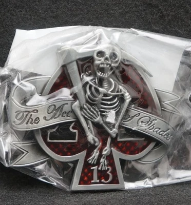 WL15170 *NOS* VINTAGE AÑOS 2000 ****EL AS DE PICAS**** CARTAS HEBILLA CINTURÓN JUEGO Foto 1 de 2