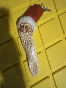 Adorno tallado de Santa de madera a la deriva - Imagen 1 de 2