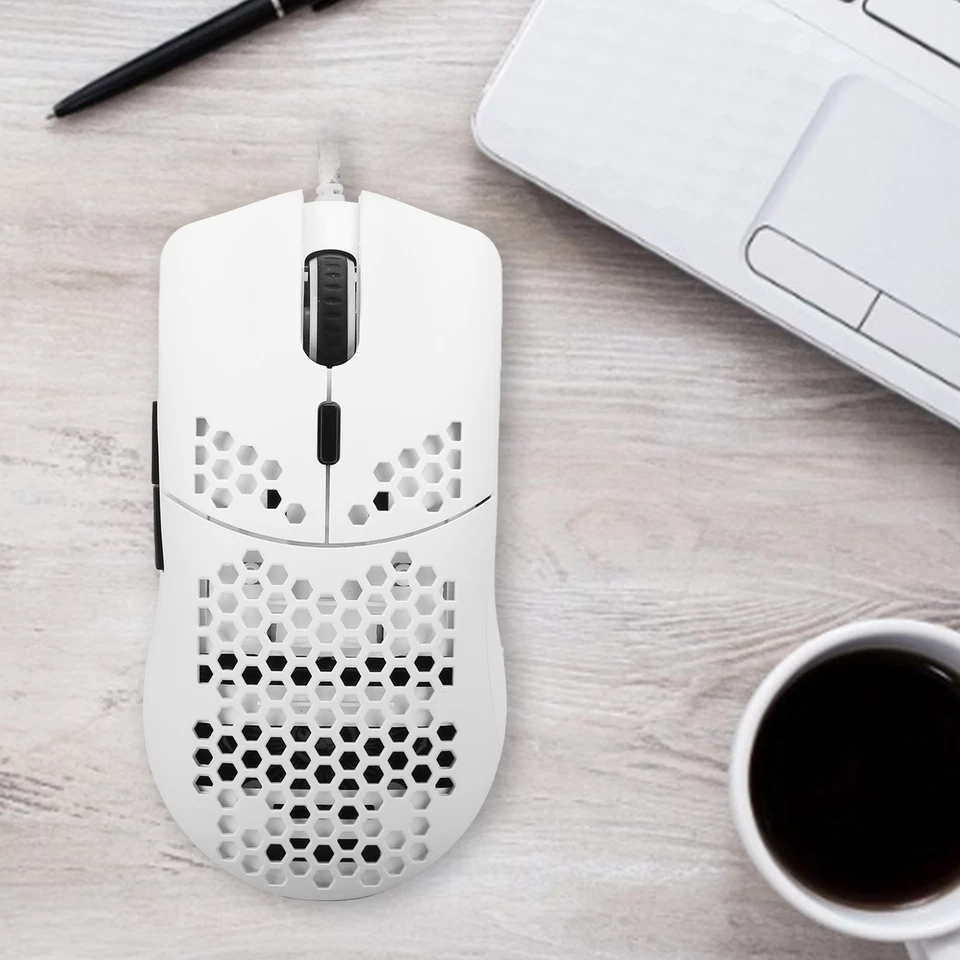 Mouse RGB Wired Gaming 6400DPI Hollow Design Computer Accessory - Image 1 of 4