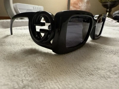Gucci Double G-Chaise Longue 54 MMBlack Sunglasses for Women .  Double G. Gucci - Image 1 of 4