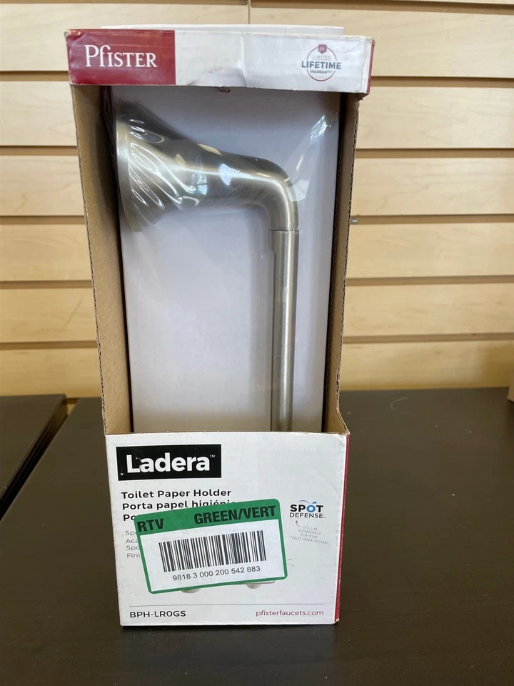 Держатель для туалетной бумаги Pfister Ladera двойной столб матовый никель BPH-LR0GS - Изображение 1 из 1