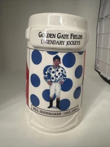 Golden Gate Fields Legendary Jockeys Limited Edition Bierstein 5,5" Becher Vintage - Bild 1 von 9