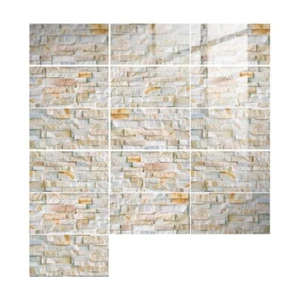 Pack of 16 Tile Sticker Water-proof Floor Bathroom Sticker for Bathroom Kitchen - Bild 1 von 8