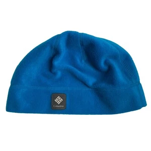 Columbia Blue Fleece Beanie Youth Large Hat Ski Snowboarding Outdoor Cap - Picture 1 of 8
