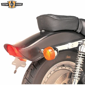 Unpainted Rear Fender &Taillight + Bracket Fit For Harley Fat Bob FXR 1982-1994 - Picture 1 of 4