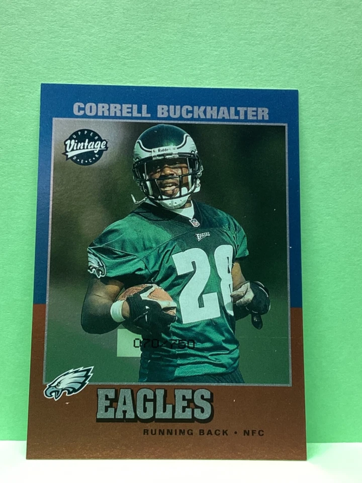 Correll Buckhalter 2002 upper deck vintage SP /750 holo rookie card - Image 1 of 1
