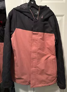VOLCOM Bolt women’s Ski Snow jacket pink mauve black NWT size medium - Picture 1 of 5