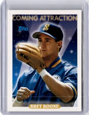 1993 Topps Bret Boone Baseball Card Seattle Mariners #808 - Image 1 of 2