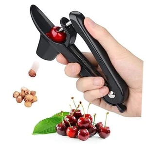 Cherry Pitter - Heavy-Duty Olive and Cherry Pitters Corer Tool with Space Black - Picture 1 of 7