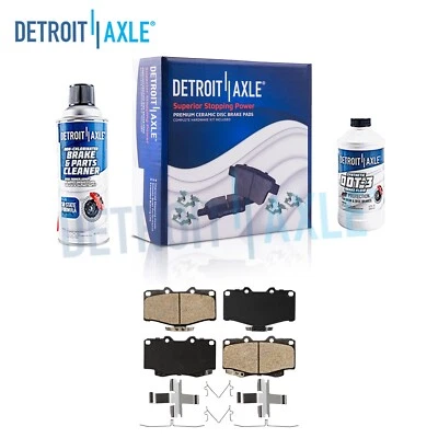 Front Ceramic Brake Pads + Hardware for 1990-1999 2000 2001 2002 Toyota 4Runner - Image 1 of 4