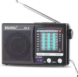 Portable Radio AM FM, Transistor Radio, Plug in Wall or Battery Operated Radio f - Picture 1 of 12