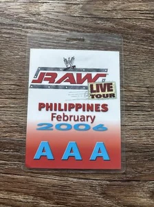 WWF WWE All Access Pass Raw Live Tour Philippines February 2006 - R101 - Picture 1 of 3