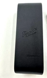 PERSOL EYEGLASSES SUNGLASSES LEATHER BLACK SOFT CASE WITH CLOTH NEW - Picture 1 of 1