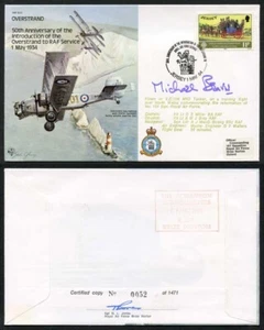 B20c 50th Ann Introducción de Overstand al servicio de la RAF firmada por Sir N. Beavis (J) - Imagen 1 de 1