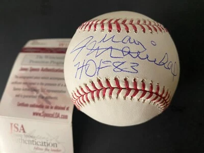 JUAN MARICHAL AUTOGRAPHED OMLB BASEBALL INS. (HOF-83) JSA CERT. - Image 1 of 2