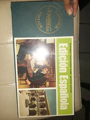 NEW 1968 FOREIGN EDITION EDICION ESPANOLA - SPANISH SCRABBLE BOARD GAME MINT! - Image 1 of 4