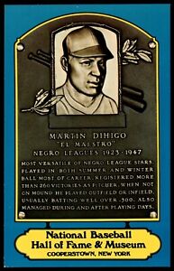 Martin Dihigo Baseball Hall of Fame Plaque Postcard 1978 Dexter Press Blue