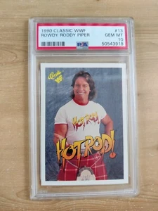 1990 Classic WWF Rowdy Roddy Piper #13 PSA 10 GEM MT Wrestling Legend Card - Bild 1 von 2