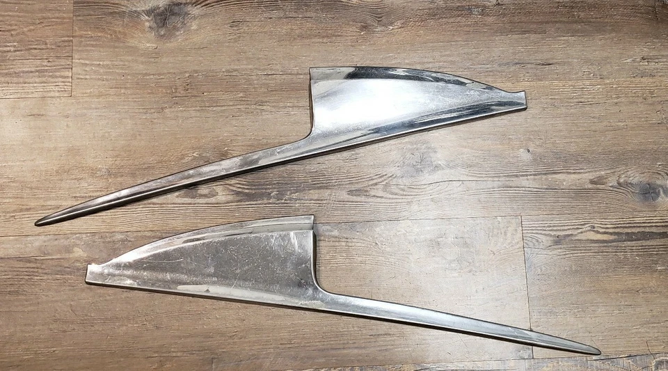 Ford Mainline 1956 cuarto panel carrocería acero inoxidable molduras 2 puertas OEM  Foto 1 de 4