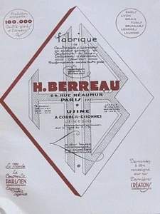 Catalogue Couvre-lit Parisien H. Berreau à Paris année 30 Edredons Couvre-pieds - Imagen 1 de 10