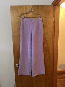Pantalone Lauren Ralph Lauren seta viola giacinto chiaro nuovo con etichetta taglia 4 - Foto 1 di 16