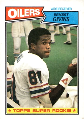1987 Topps - #310 Ernest Givins (RC) Oilers - Image 1 of 2