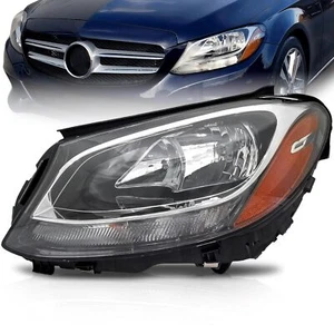 For Mercedes C Class 2015-2020 Headlight w/Bulbs Left Side CAPA Certified - Picture 1 of 9