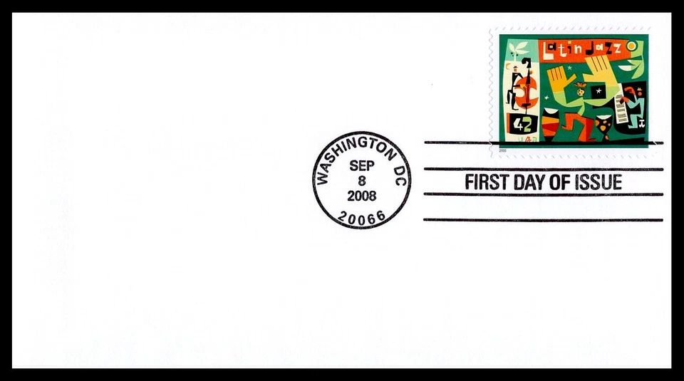 US FDC # 4349 42c Latin Jazz / Music none   2008, 9J927 - Image 1 of 1