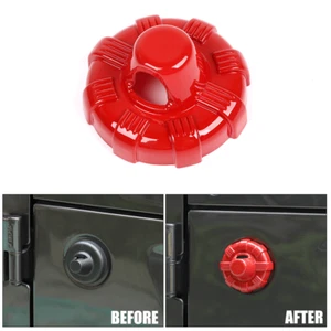 Car Antenna Base Cover Trim Decoration For Jeep Wrangler JK JKU JL JT 2007+ Red - Imagen 1 de 7