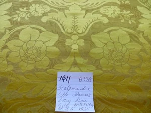 BTY SCALAMANDRE SILK & LINEN DAMASK LOTUS ROSE GILDED GOLD GLAMOUR! RP400+ - Picture 1 of 8