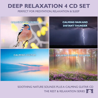 Deep Relaxation Nature Sounds 4 CD Set - for Meditation, Relaxation & Sleep *NEW - Image 1 of 4