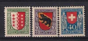 Suiza 1921 Yvert Nº Escudos juveniles Pro 185/87 MH VF - Imagen 1 de 1