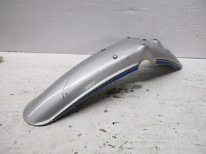 1972-1974 Honda XL 250 350 Front Fender Silver Blue Stripe 61100-356-000SU - Picture 1 of 11