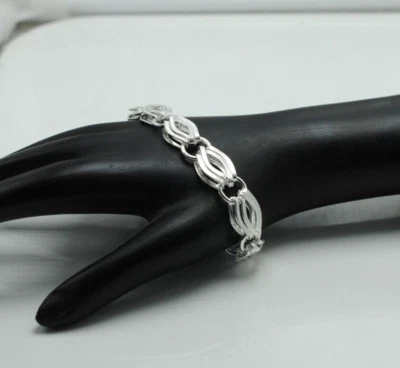 Sterling silver bracelet Men's and women's silver bracelet Minimalist bracelet - Image 1 of 4