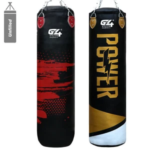 Saco de boxeo pesado entrenamiento golpe patadas MMA kickboxing 3 pies 4 pies 5 pies gimnasio - Imagen 1 de 16