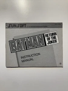 Notice Batman Return Of Thé Joker Nintendo Nes - Imagen 1 de 2